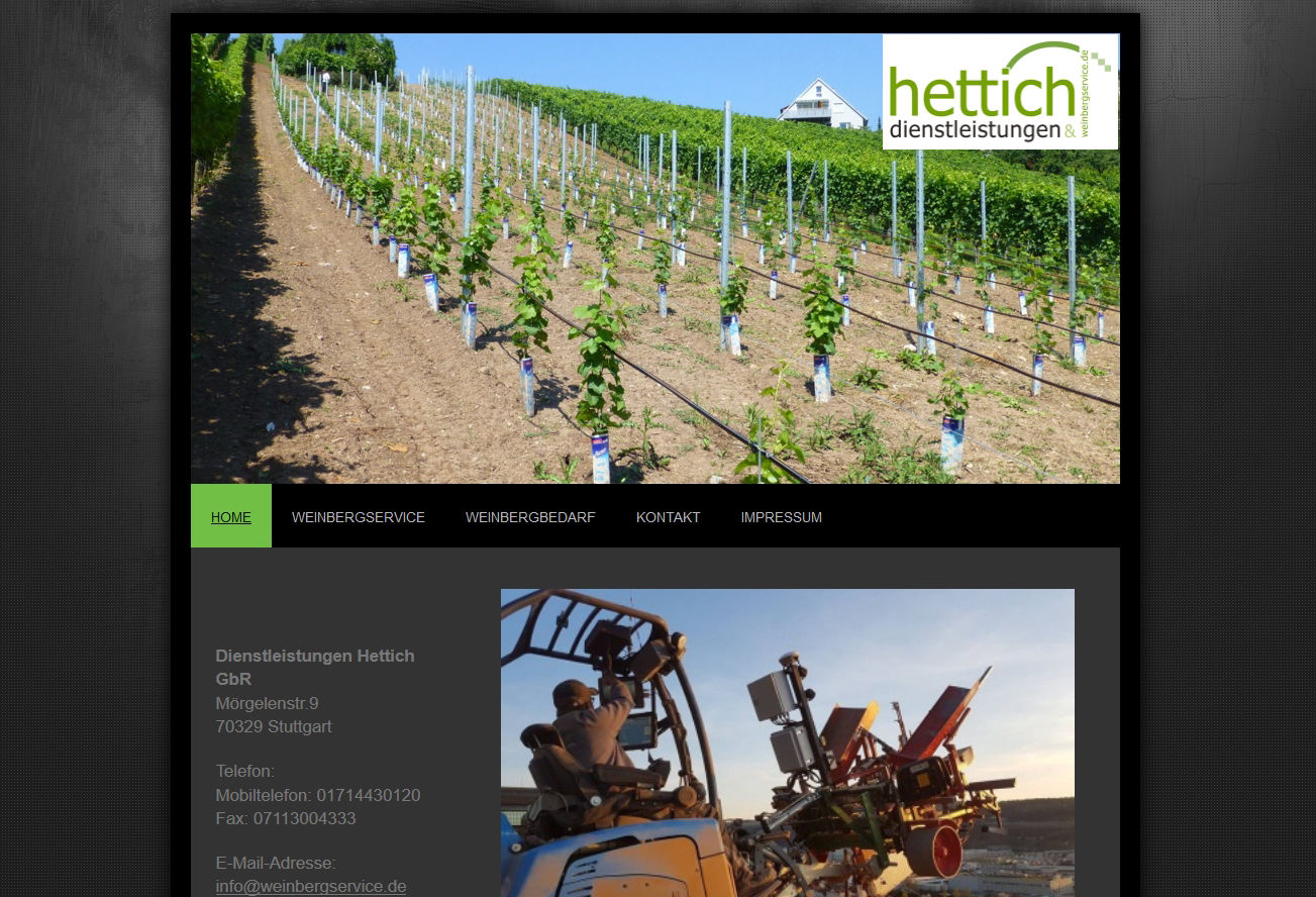 Dienstleistungen Hettich GbR - 70329 Stuttgart 